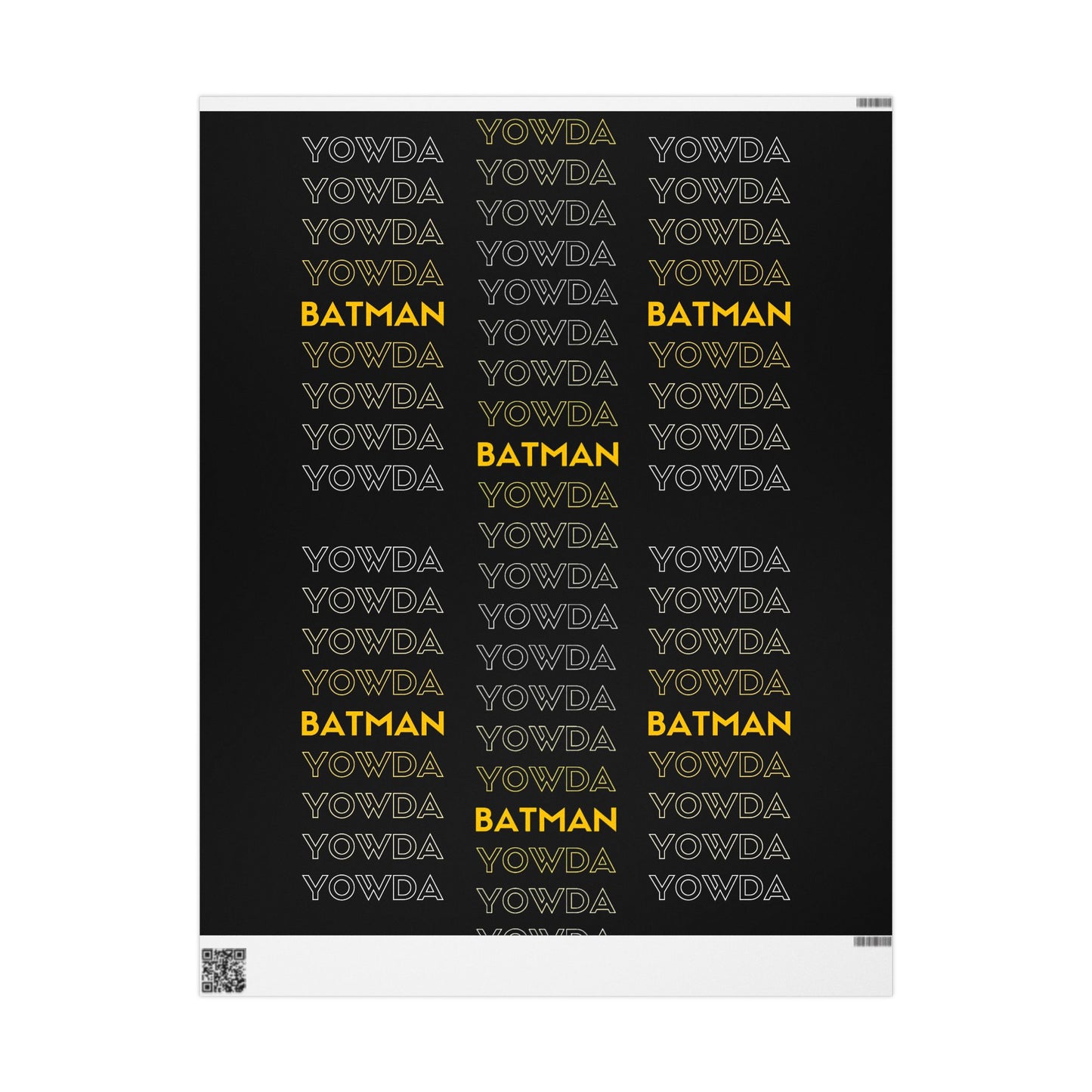 Yowda Batman Wrapping Papers
